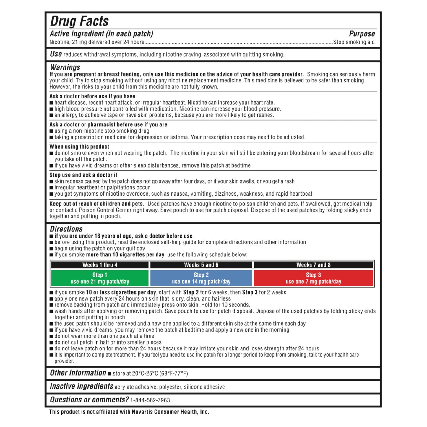 Rugby Patch Clear Step 1 (21mg) 14 patches per box