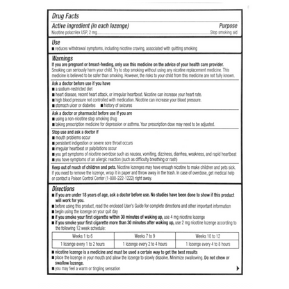 Rugby Lozenge 2mg Mint 72 piece box