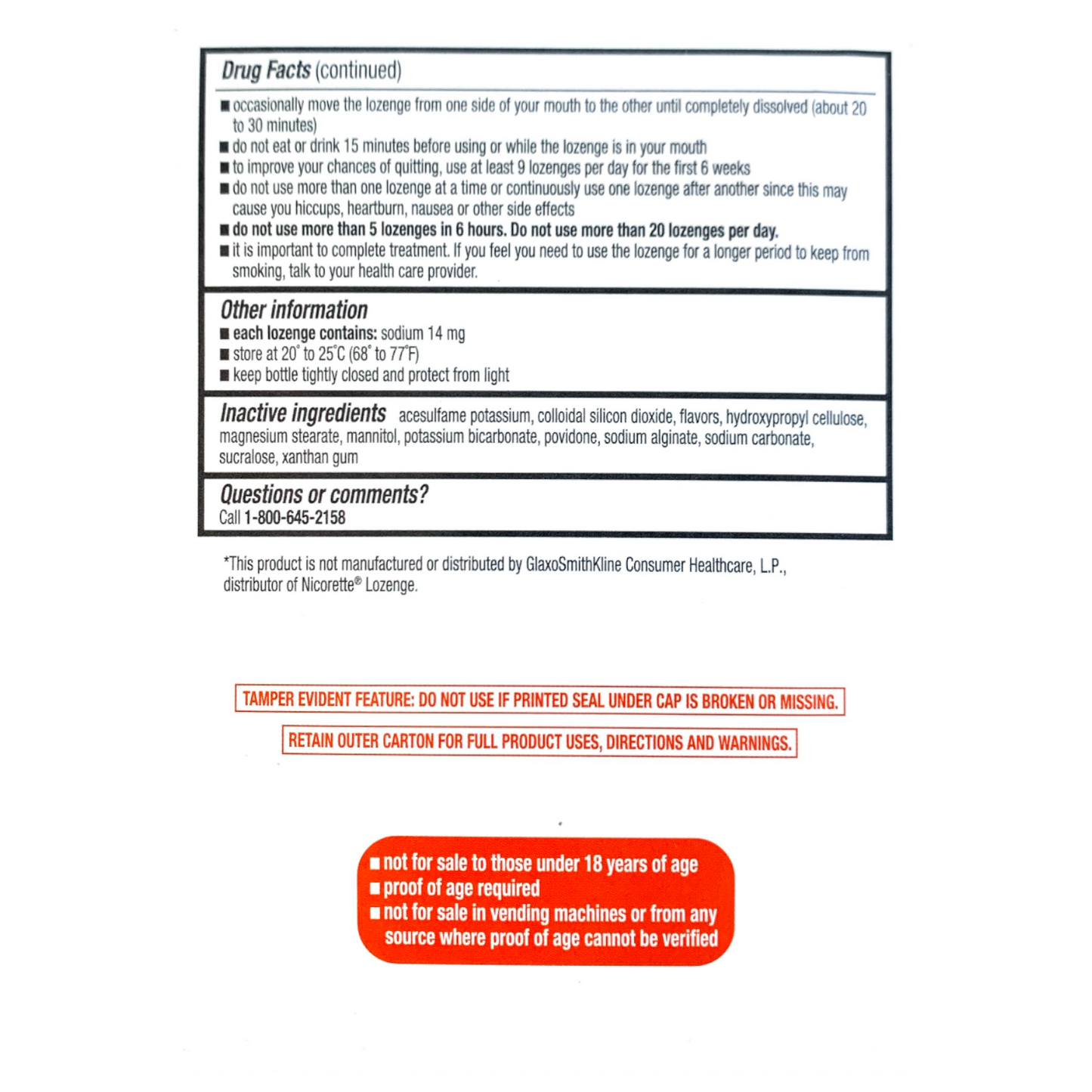 Rugby Lozenges 4mg Mint 72 piece box