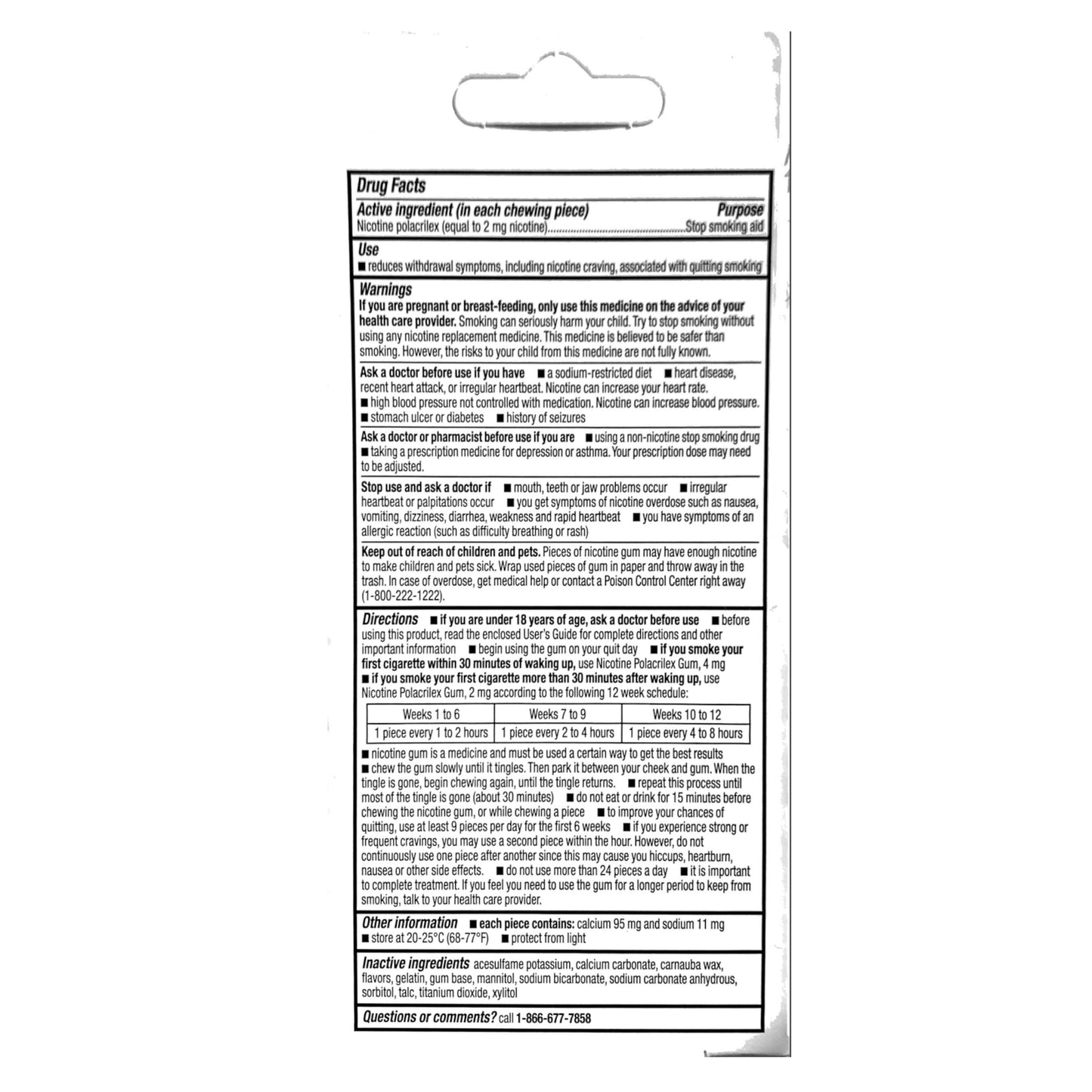 GoodSense Gum Coated 2mg Cool Mint 20 piece boxes (3 box bundle)