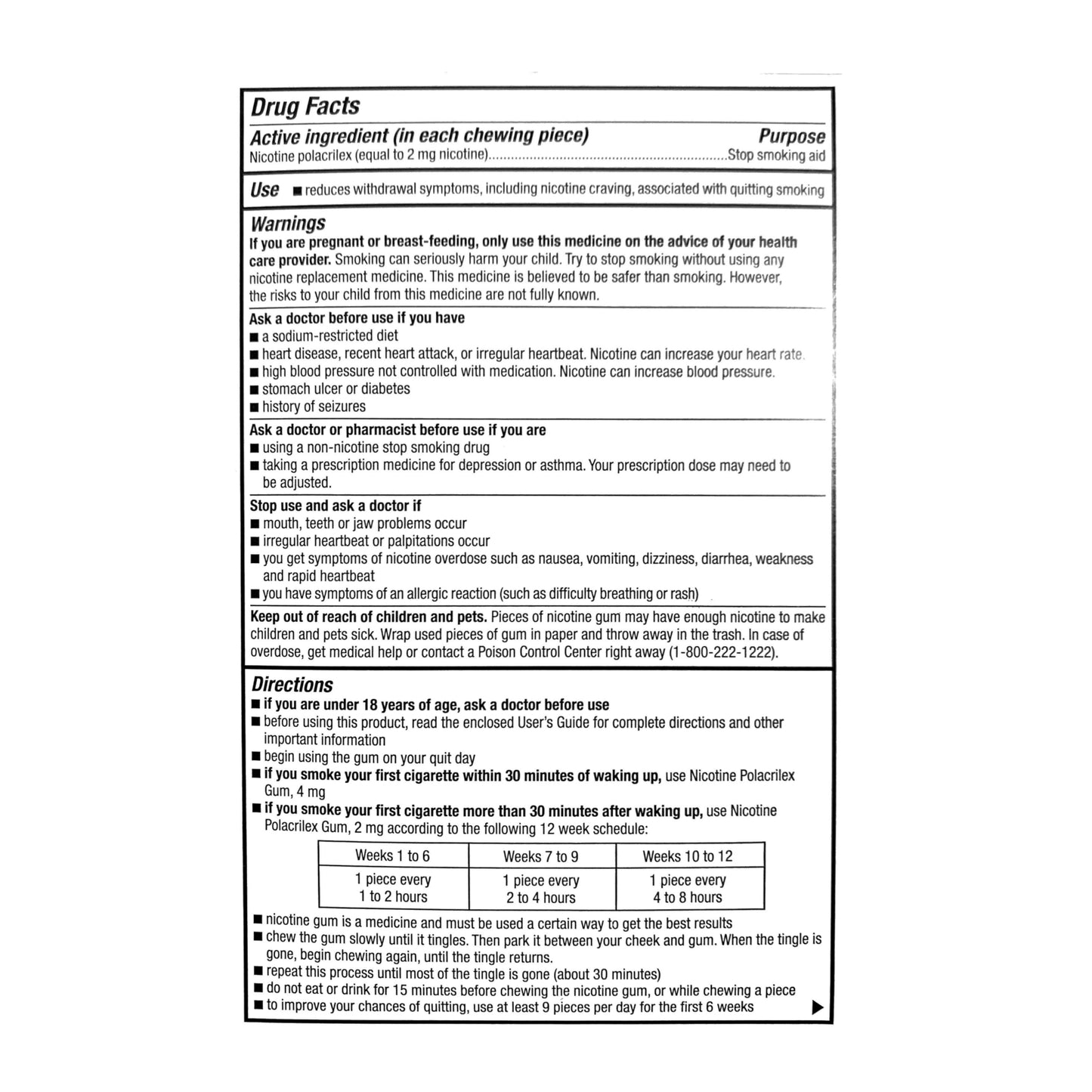GoodSense Gum Coated 2mg Fruit 100 piece box