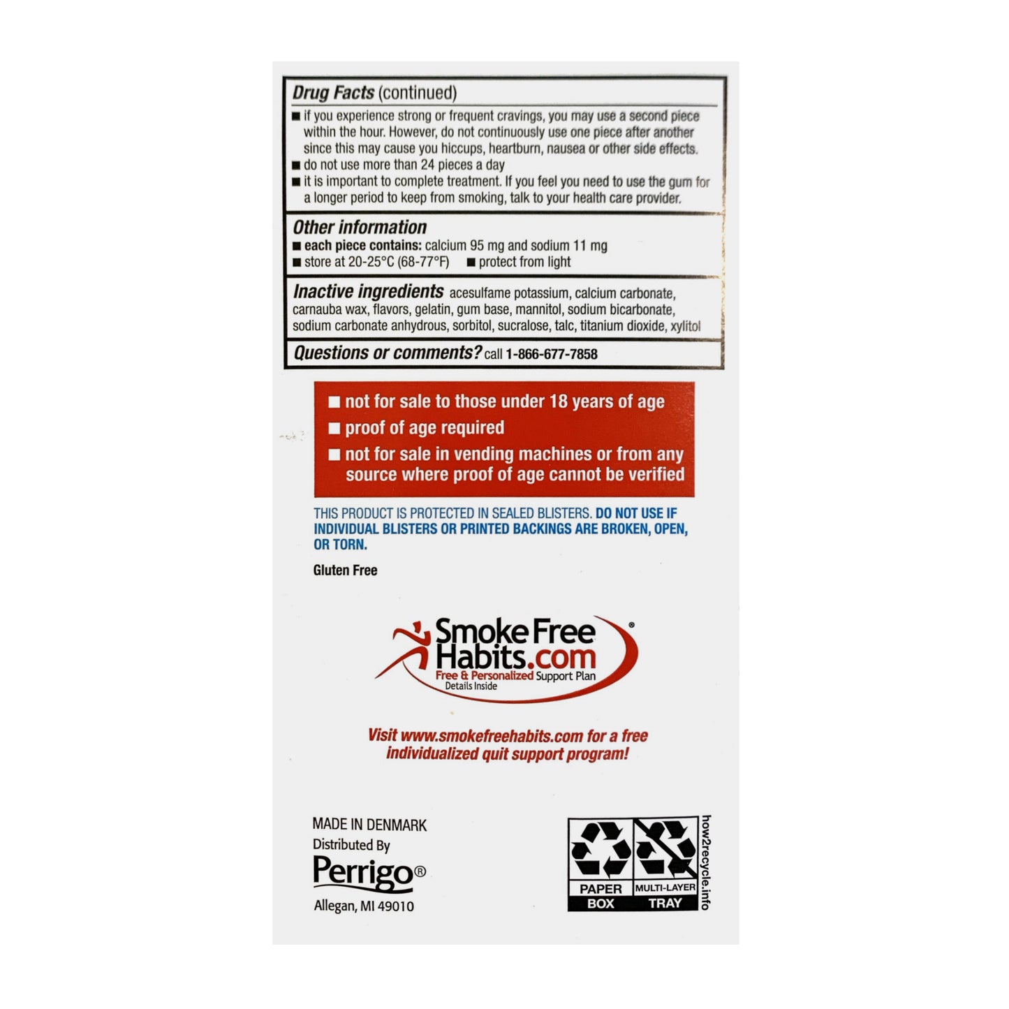 GoodSense Gum Coated 2mg Fruit 100 piece box