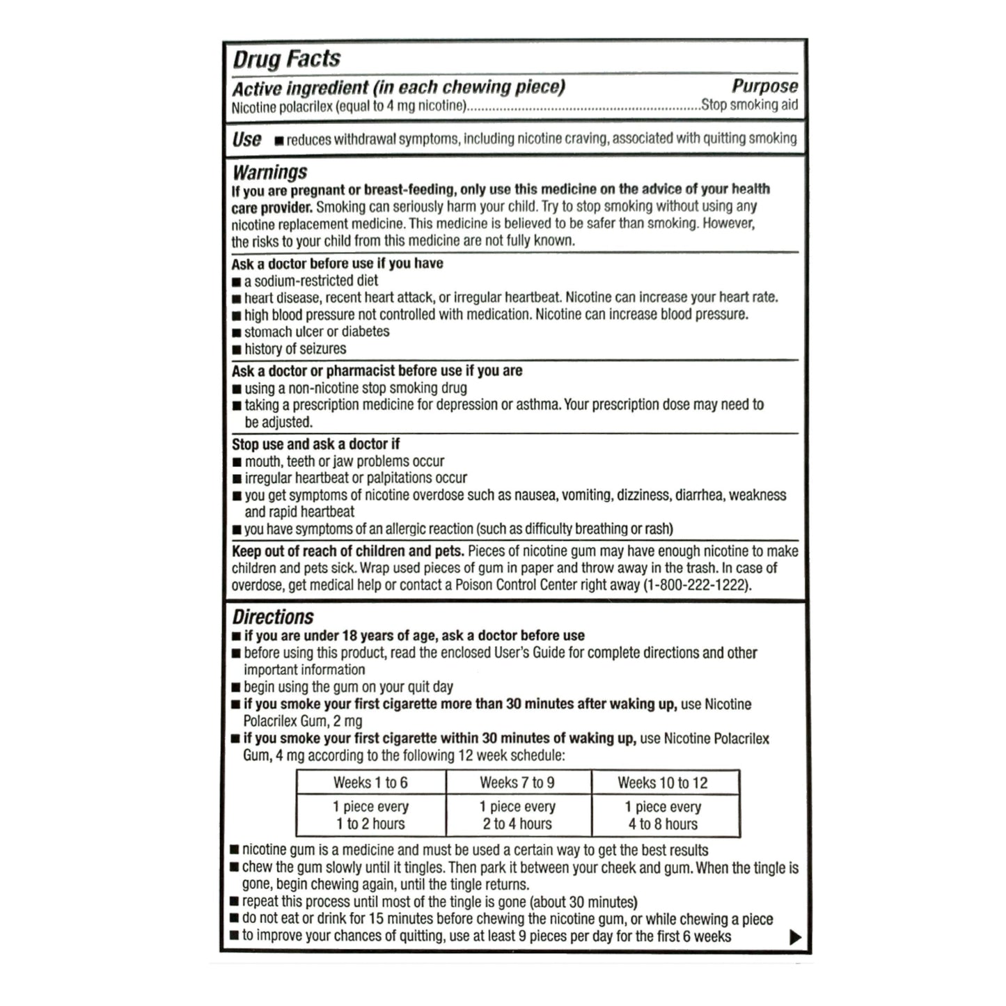 GoodSense Gum Coated 4mg Fruit 100 piece box