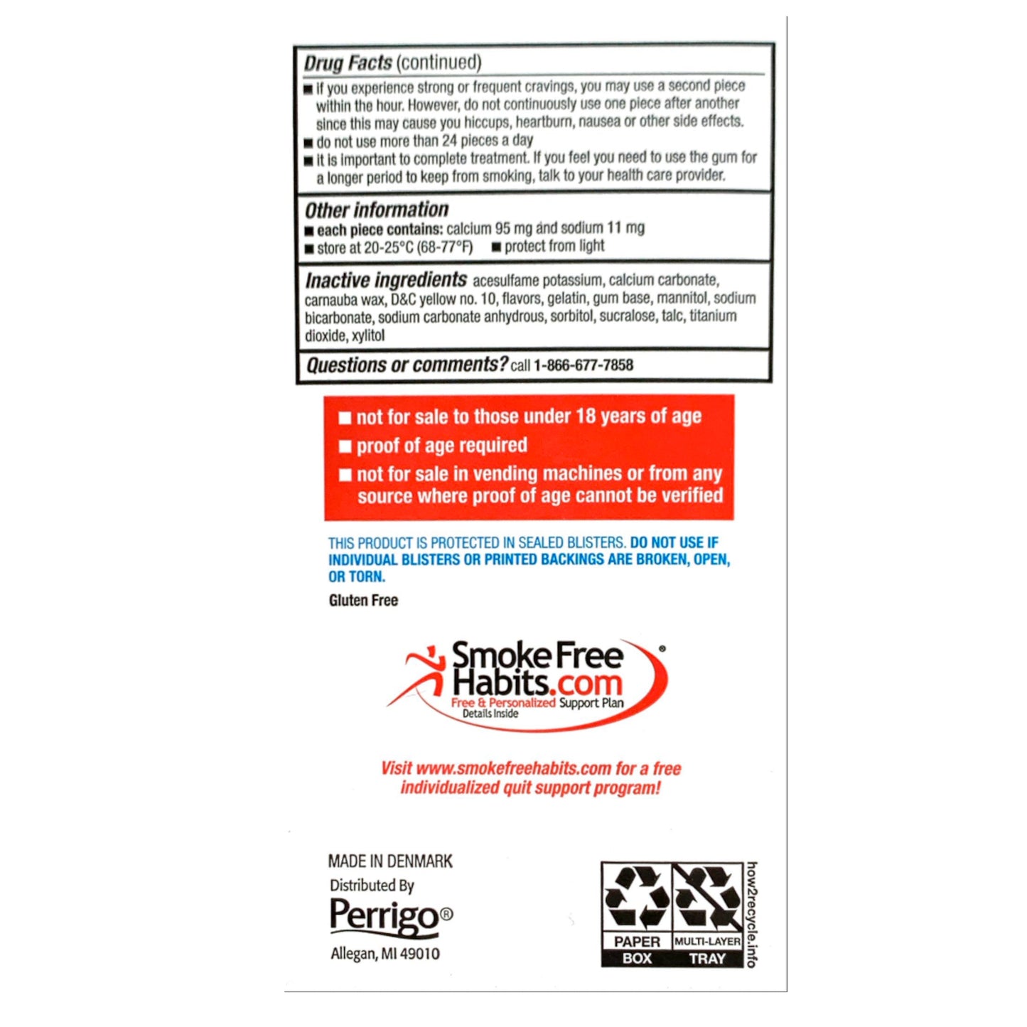 GoodSense Gum Coated 4mg Fruit 100 piece box