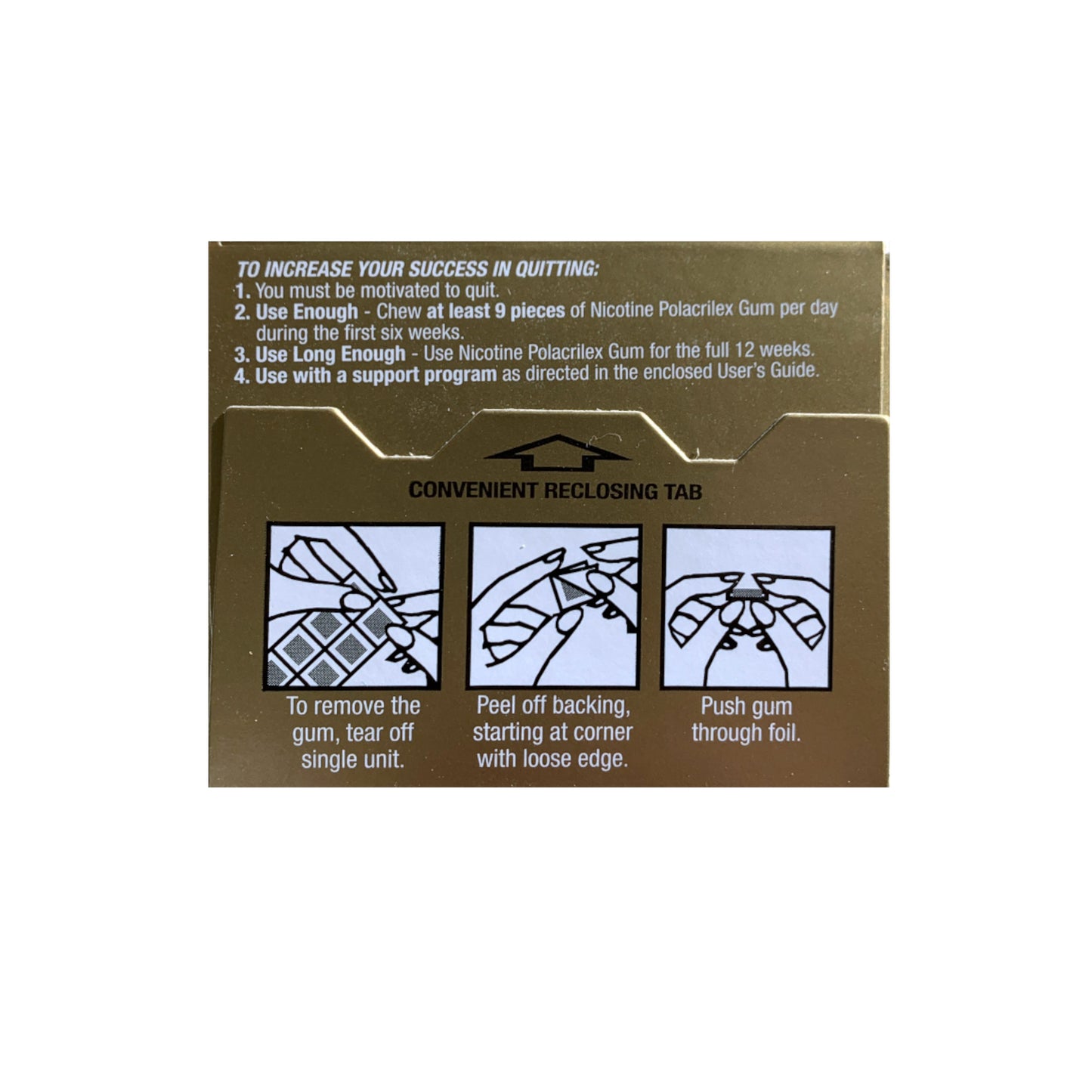 GoodSense Gum Uncoated 4mg Original 50 piece box