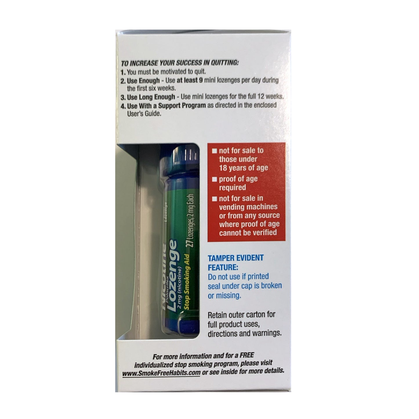 GoodSense Mini Lozenge 2mg Mint 81 piece box