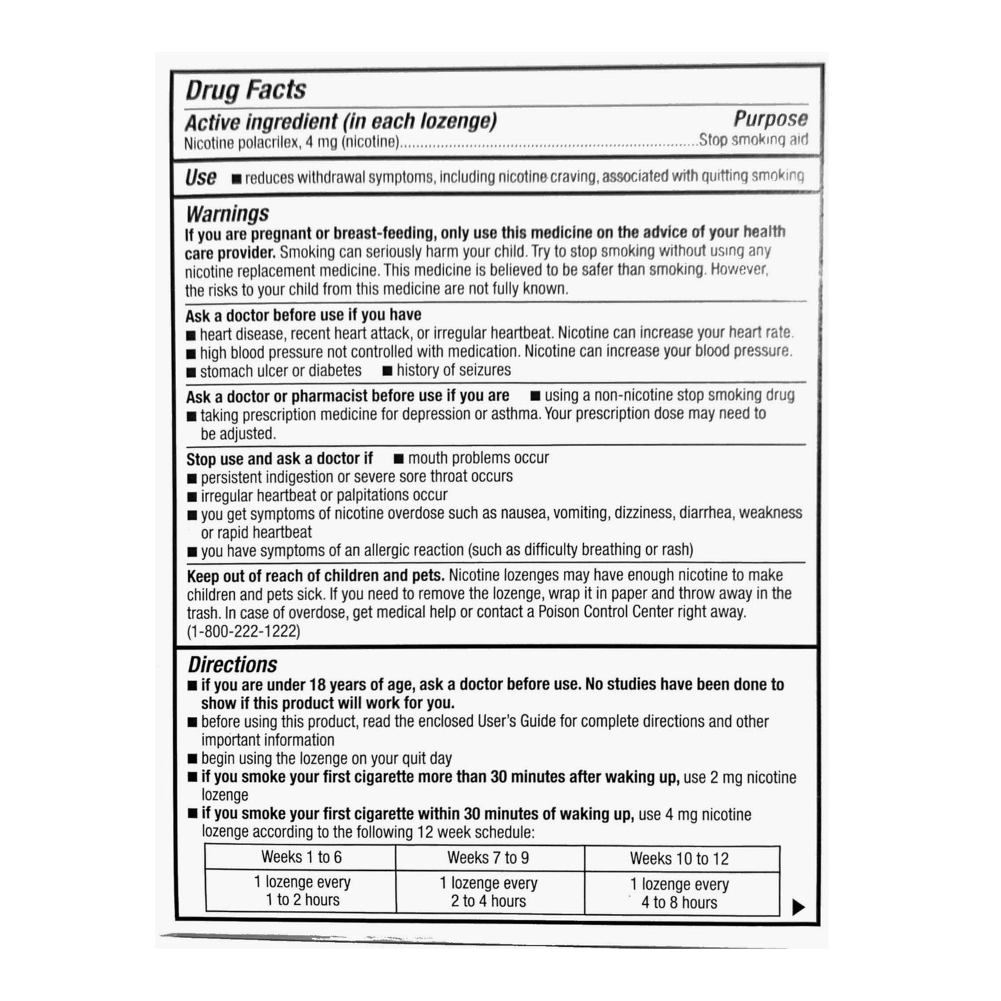 GoodSense Mini Lozenge 4mg Mint 81 piece box
