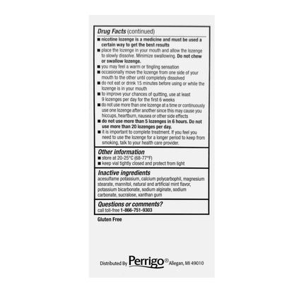 GoodSense Mini Lozenge 4mg Mint 81 piece box