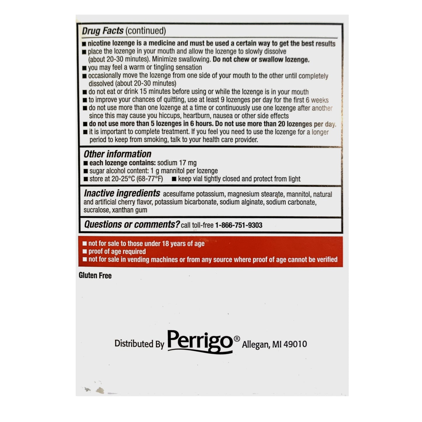 GoodSense Lozenges 2mg Cherry 108 piece box