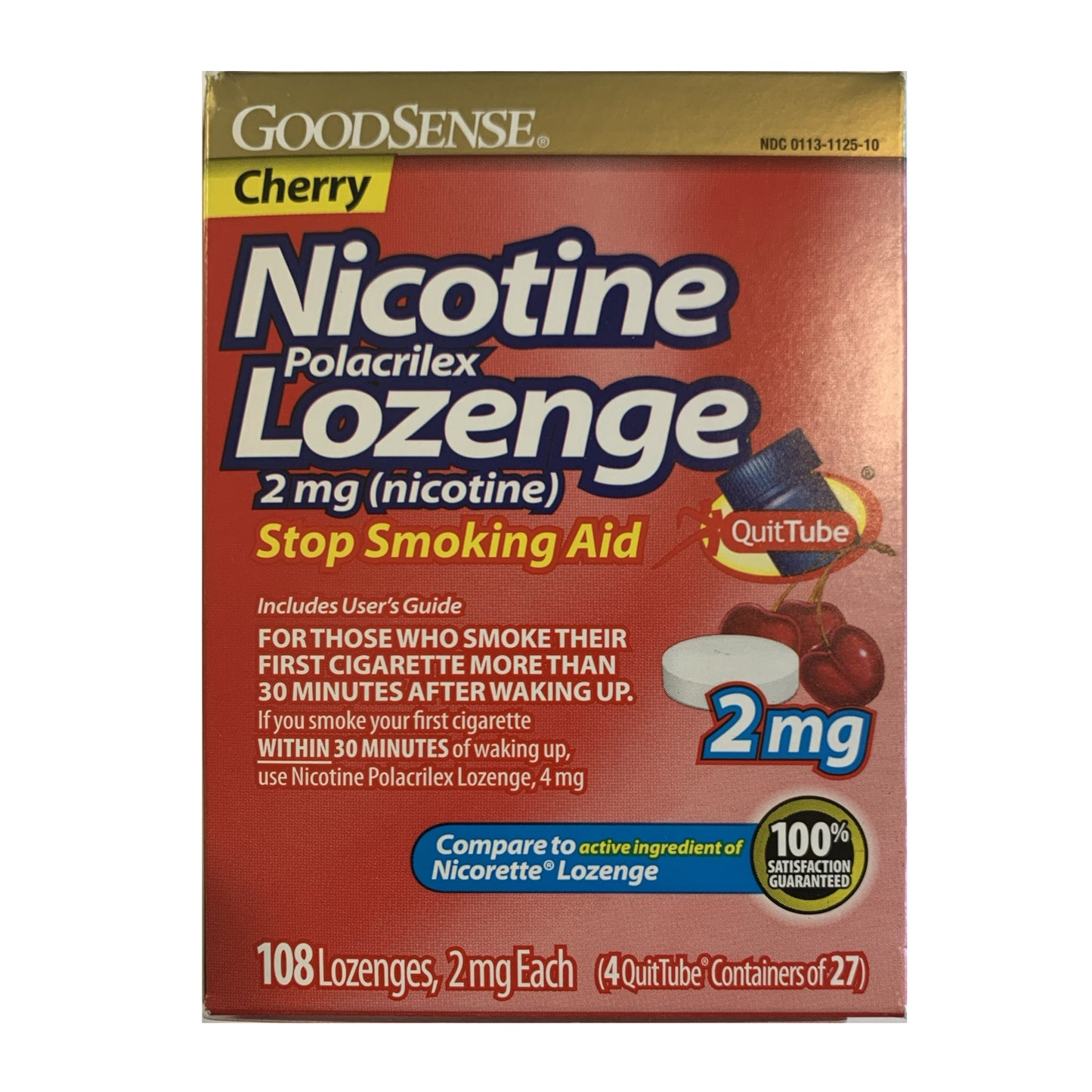 GoodSense Lozenges 2mg Cherry 108 piece box