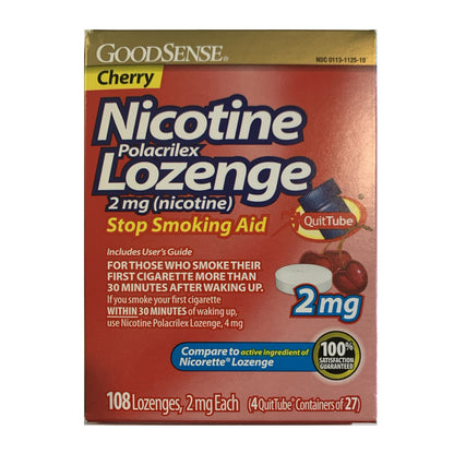 GoodSense Lozenges 2mg Cherry 108 piece box