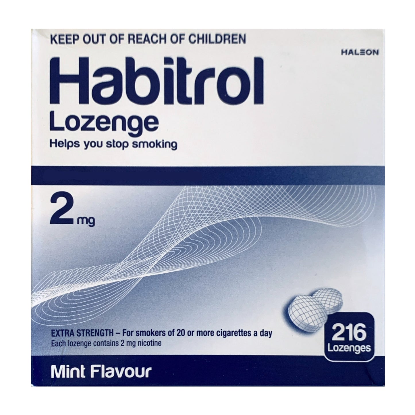 Habitrol Lozenge 2mg Mint 216 piece box