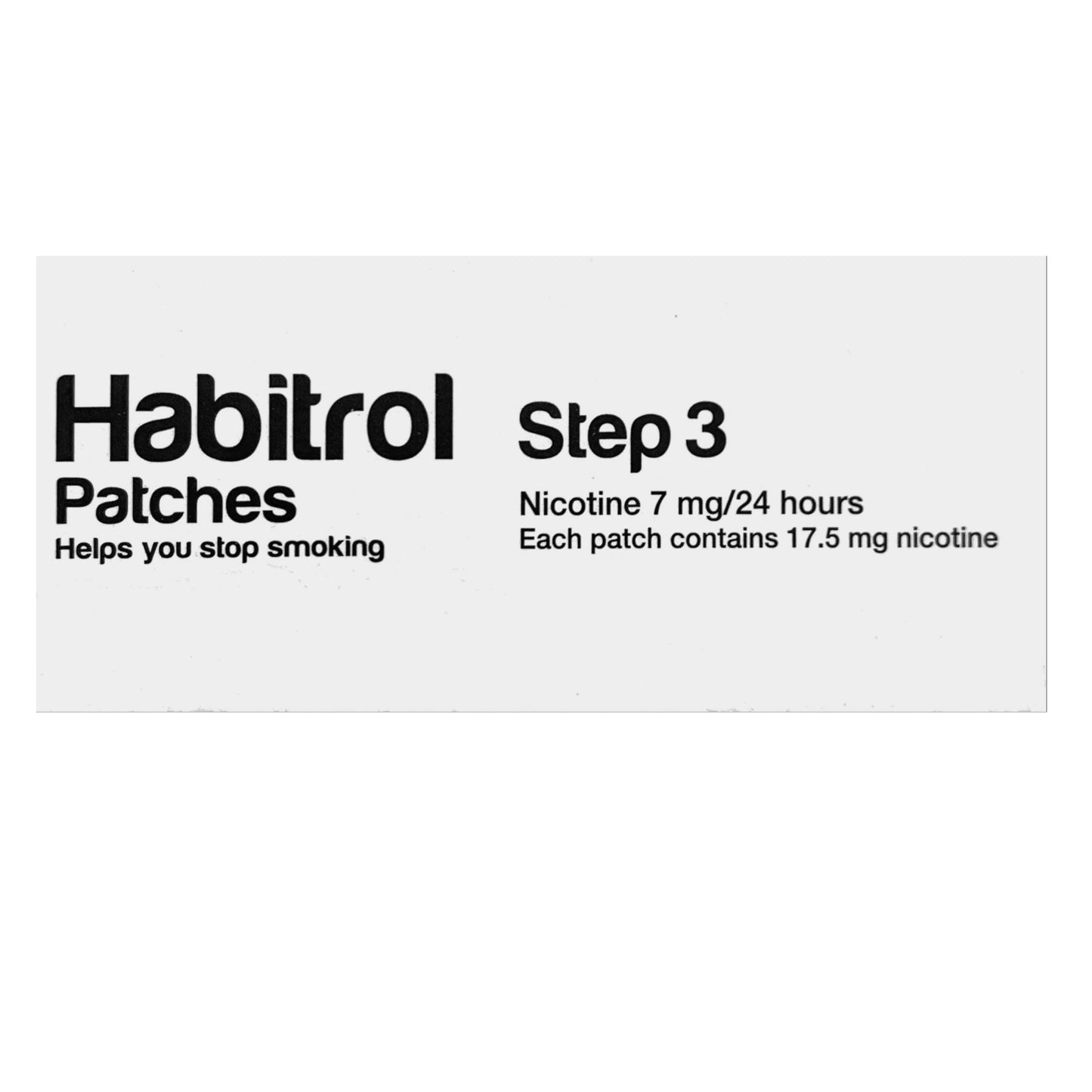 Habitrol Patch Opaque Step 3 (7mg) 28 patches per box