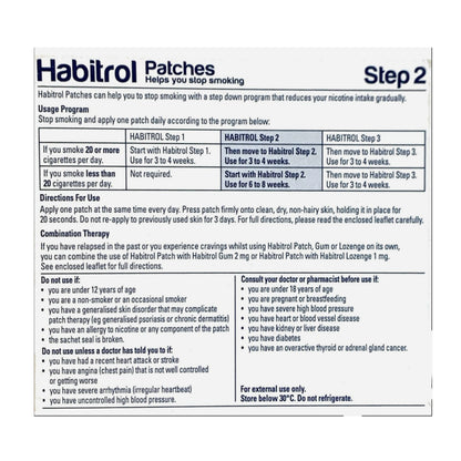 Habitrol Patch Opaque Step 2 (14mg) 28 patches per box