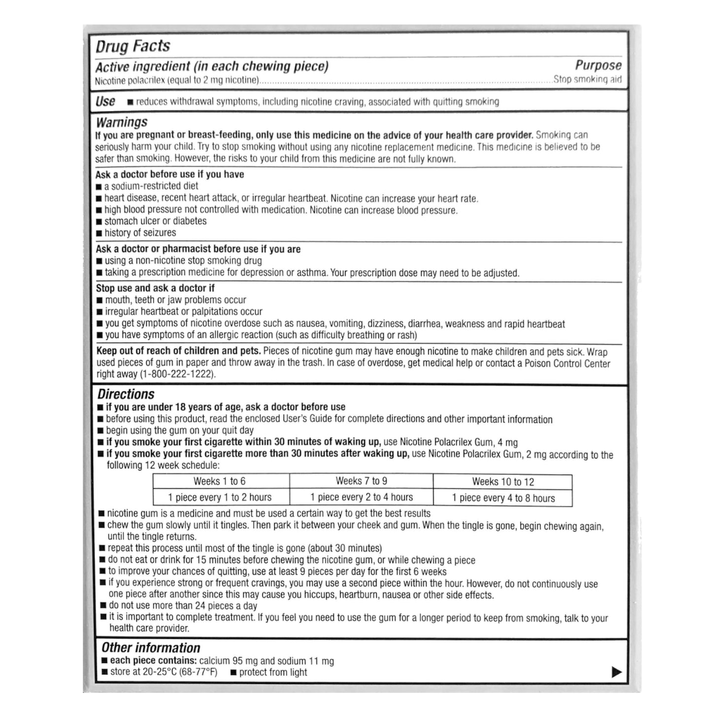 Quitine Gum Coated 2mg Mint 240 piece box