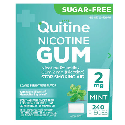 Quitine Gum Coated 2mg Mint 240 piece box