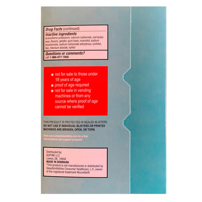 Quitine Gum Coated 2mg Mint 240 piece box