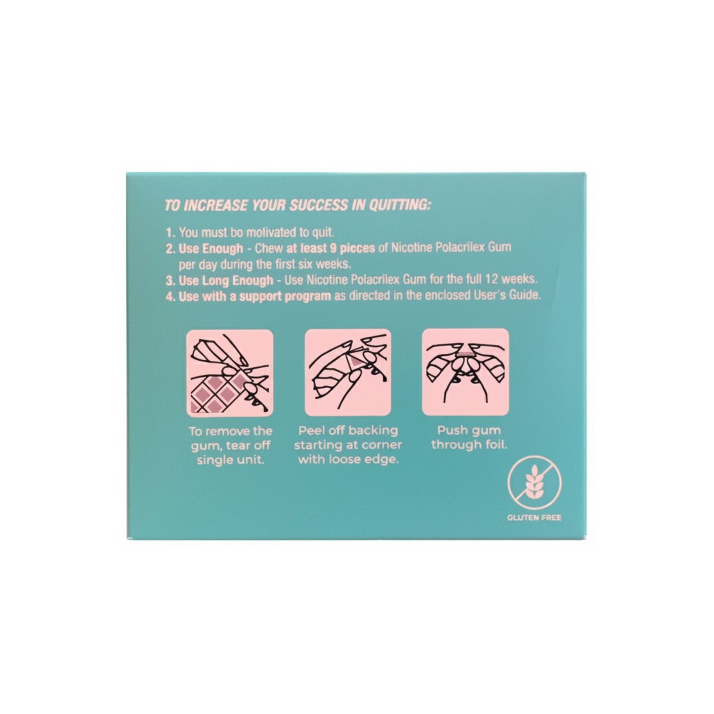 Quitine Gum Coated 2mg Mint 240 piece box