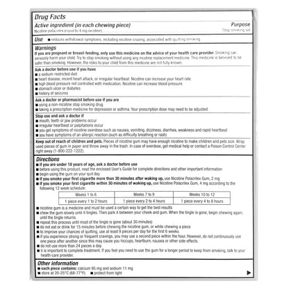 Quitine Gum Coated 4mg Mint 240 piece box