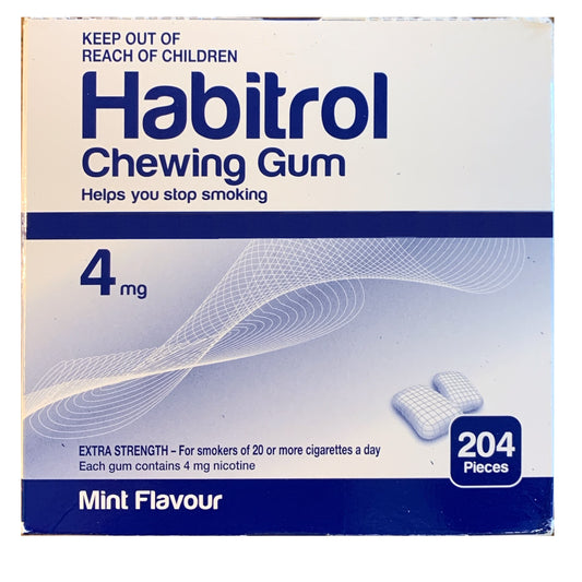 Habitrol Gum Coated 4mg Mint 204 piece box