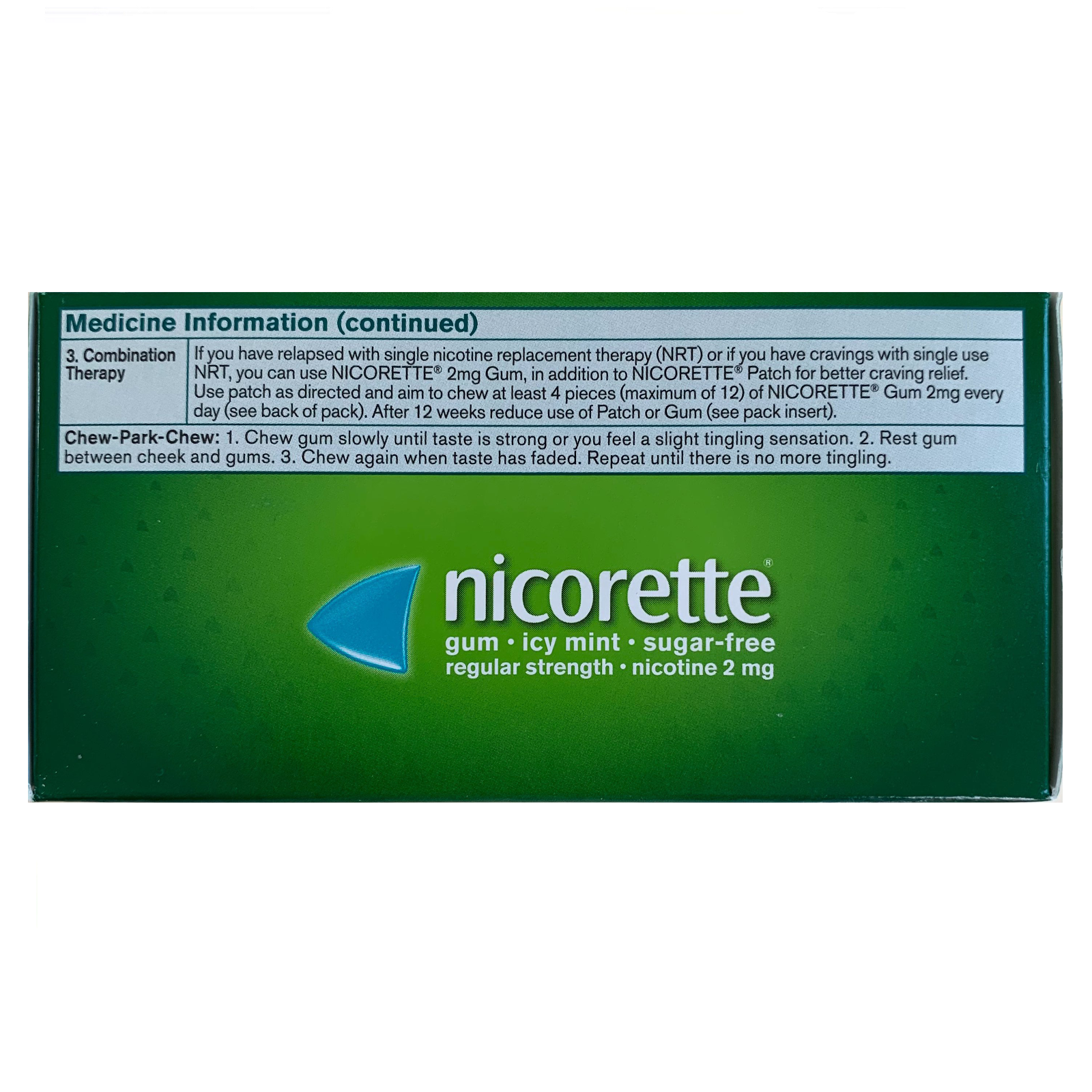 Comprar Nicorette ice mint 2 mg 105 chicles