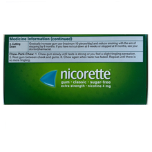 Load image into Gallery viewer, Nicorette 4mg Classic Gum 105 piece box

