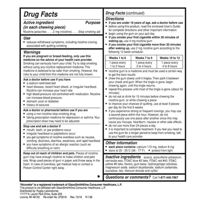 Rugby Gum Coated 2mg Fruit 100 piece box