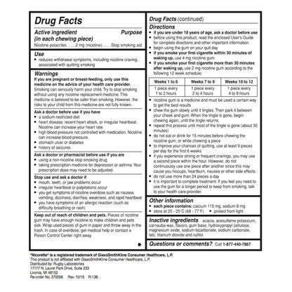 Rugby Gum Coated 2mg Mint 100 piece box