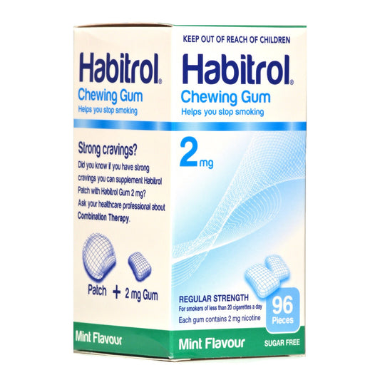 Habitrol Gum Coated 2mg Mint 96 piece box