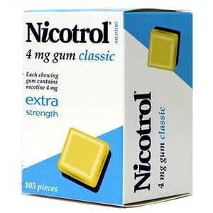 Nicotrol 4mg Classic Gum 105 piece box